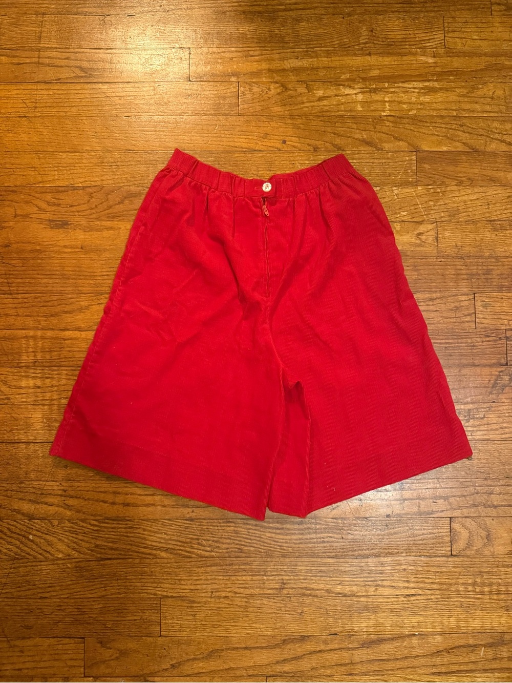 Vintage Kids Red Corduroy Shorts